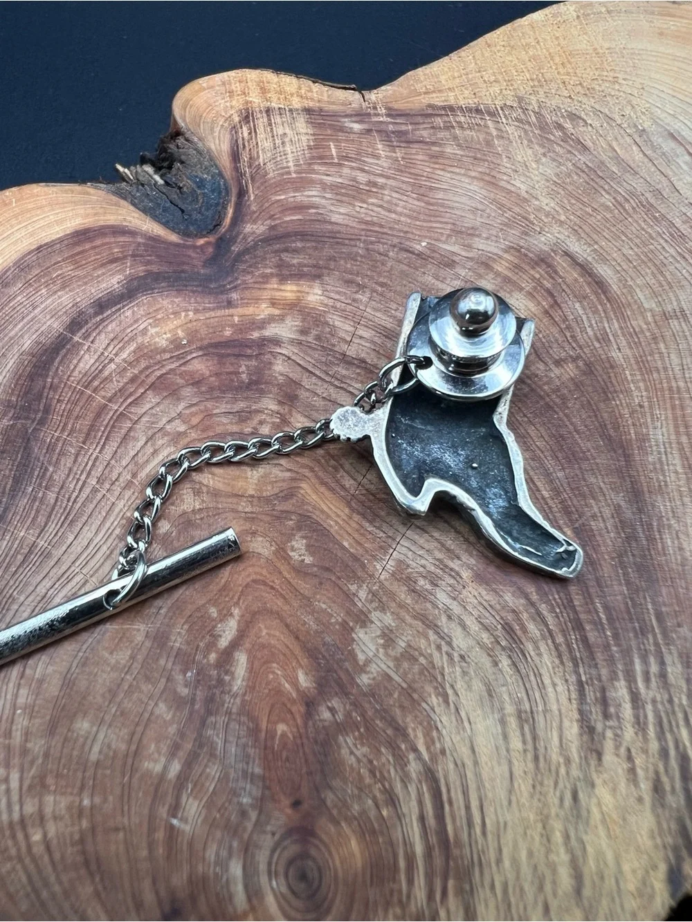 Sterling Silver & Turquoise Cowboy Boot Pin